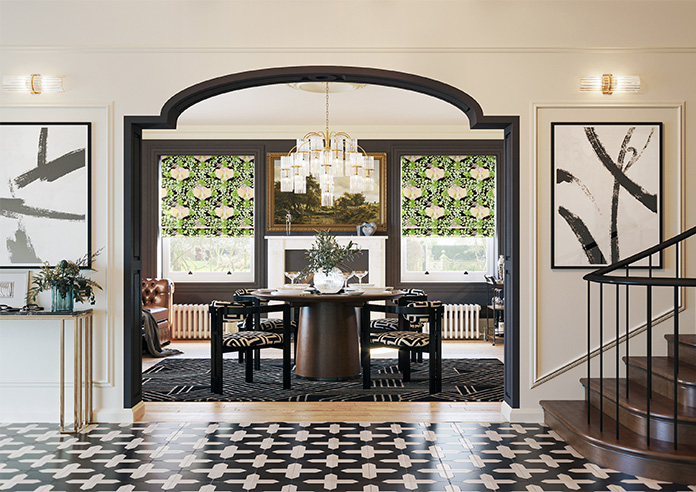 Faded Glamour, Goddess Green Black - Roman Blind - Image 8